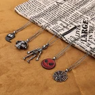 Креативное ожерелье с подвеской призрак спектр череп цепочка для Хэллоуина фестиваля праздника ювелирные изделия аксессуары