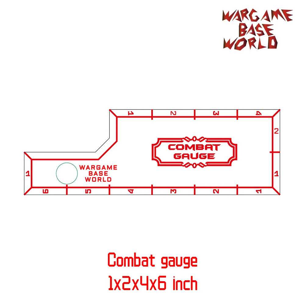 Wargame Base World боевой калибр инструменты для измерения 1x2x4x6|Наборы сборки моделей| |