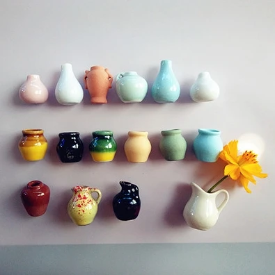 (10 шт./лот) Мини креативный китайский ветровой керамический цветочный композиция