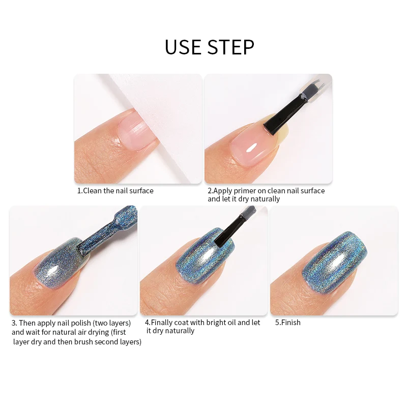 

BORN PRETTY Laser Nail Polish Set All For 6ml Colorful Nail Art Solid Color Nail Varnish Lot Nail Polish Without Lamp