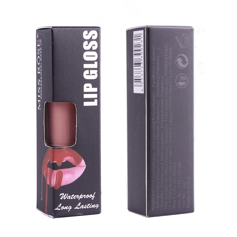 Мисс Роуз матовый жидкая помада водостойкая увлажняющая гладкая губная стойкий