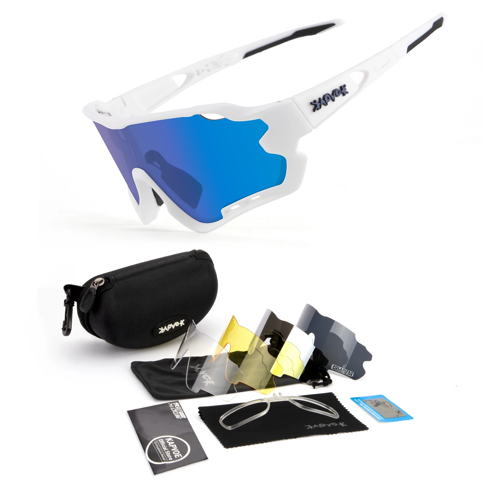 

Kapvoe 5 Lens Sport Bicycle Glasses For Men Women Running Riding Sunglasses Mtb Cycling Eyewear Pro Road Bike Goggles