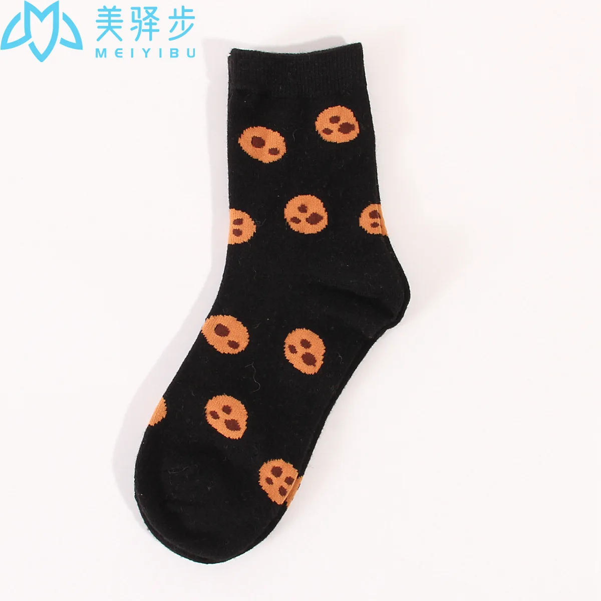 Winter New Soft 12 PAIRS PER SET Carrot Fried Egg Cartoon Comfortable Women's Wool Socks