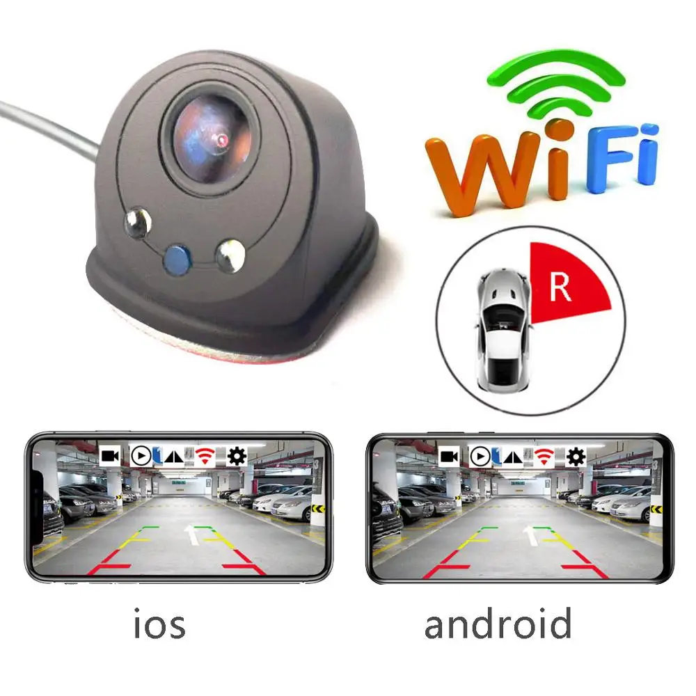 Новое поступление! Автомобильная камера для слепых зон Wi Fi вид сбоку 720 P HD ночное