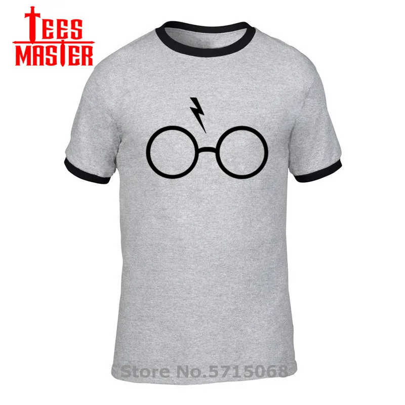 Футболка с изображением очков молнии уличная одежда для мальчиков графическая