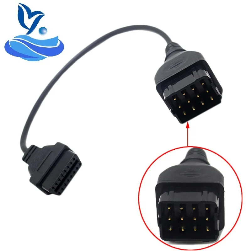 OBD2 грузовик диагностический кабель для ГАЗ 12 Pin OBD 2 16Pin мужской разъем может