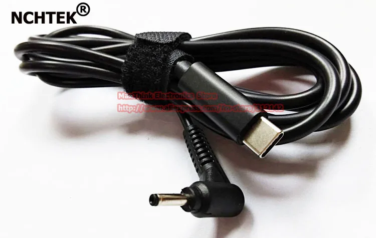 NCHTEK usb type C Мужской до 90 градусов угловой DC 3 0*1 1 мм PD зарядный адаптер питания