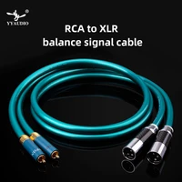 yyaudio ortofon n8 hifi rca to xlr cable pure occ high quality 2 xlr male to 2 rca male cable