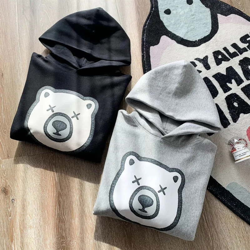 

Толстовка Мужская/женская с капюшоном, свитшот с мультяшным логотипом, повседневная одежда, 1:1