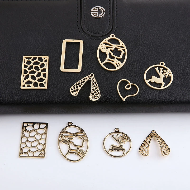 6 шт. Новые Креативные шармы человеческая голова полые геометрические лося