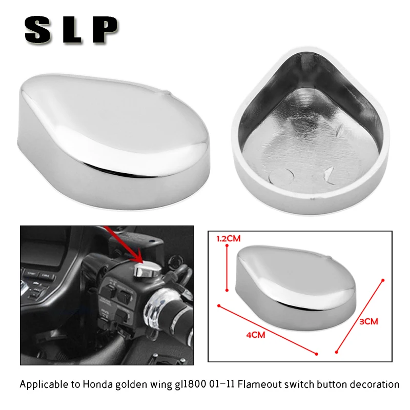 

The button decorative shell is applicable to the electroplated parts of Honda cruise golden wing gl1800 01-11 flameout switch