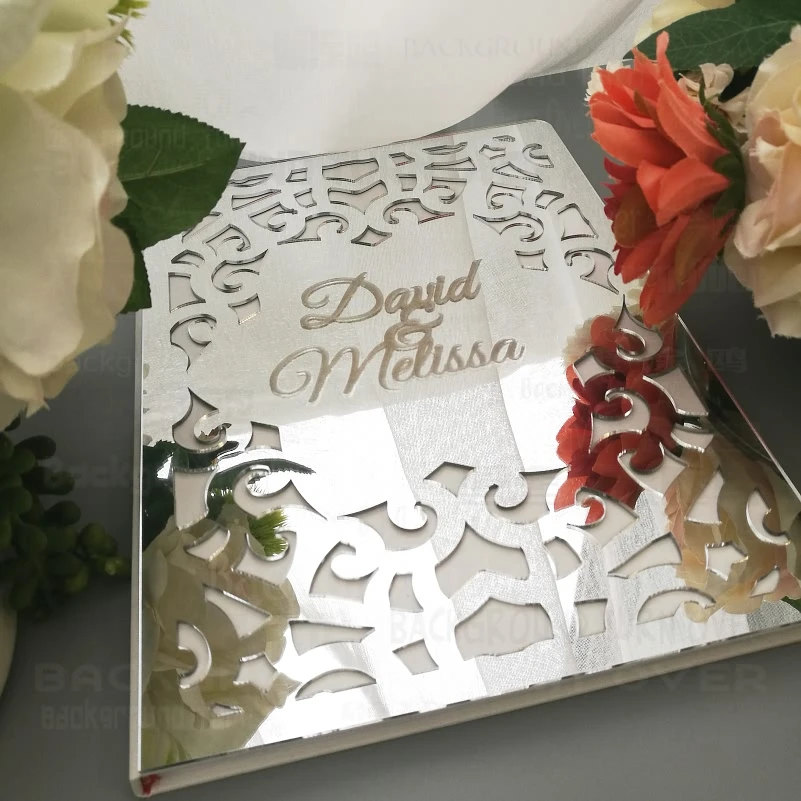 Пользовательский свадебный альбом подпись гостевая книга белые пустые страницы