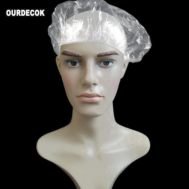 Модель 100 одноразовая шляпа эластичная шапочка для душа гостиниц прозрачная