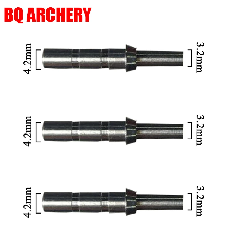 12 шт. алюминиевых колпачков для стрельбы из лука карбоновые стрелы вал id4 2 мм