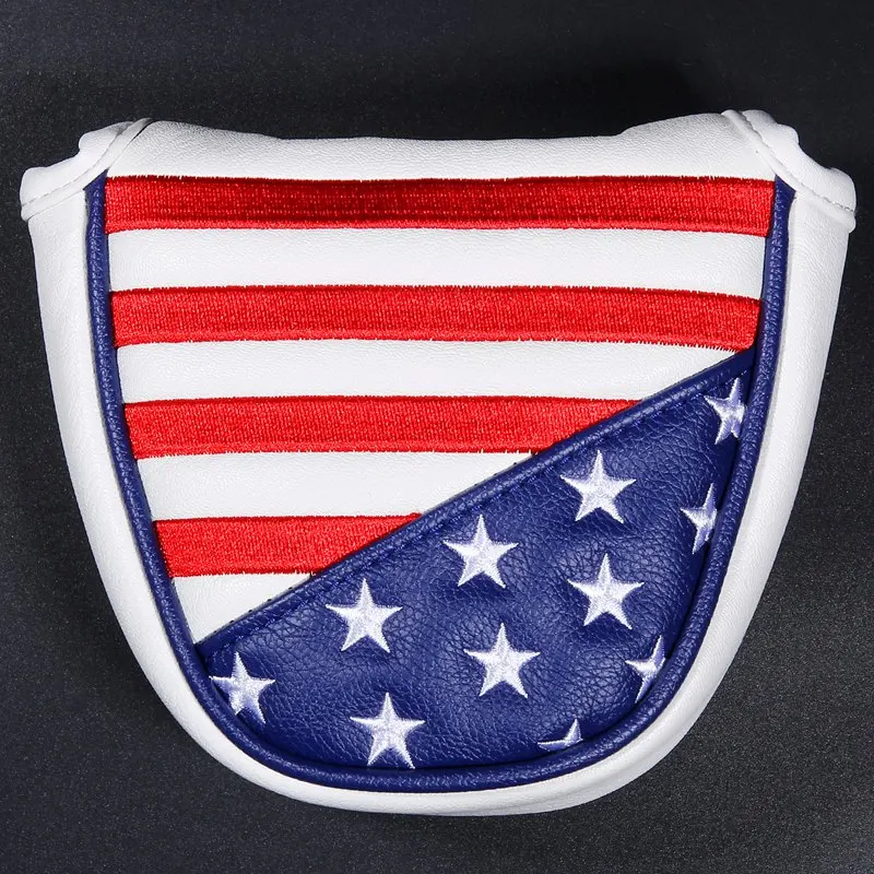 Чехол для головы клюшки гольфа с флагом США накладки на голову клюшек вышивкой из