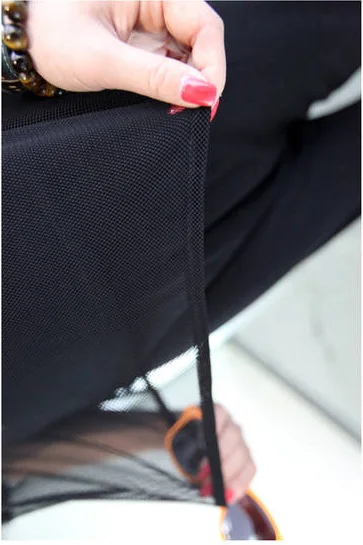 Сексуальная женская футболка модная прозрачная сетчатая черная/белая с коротким