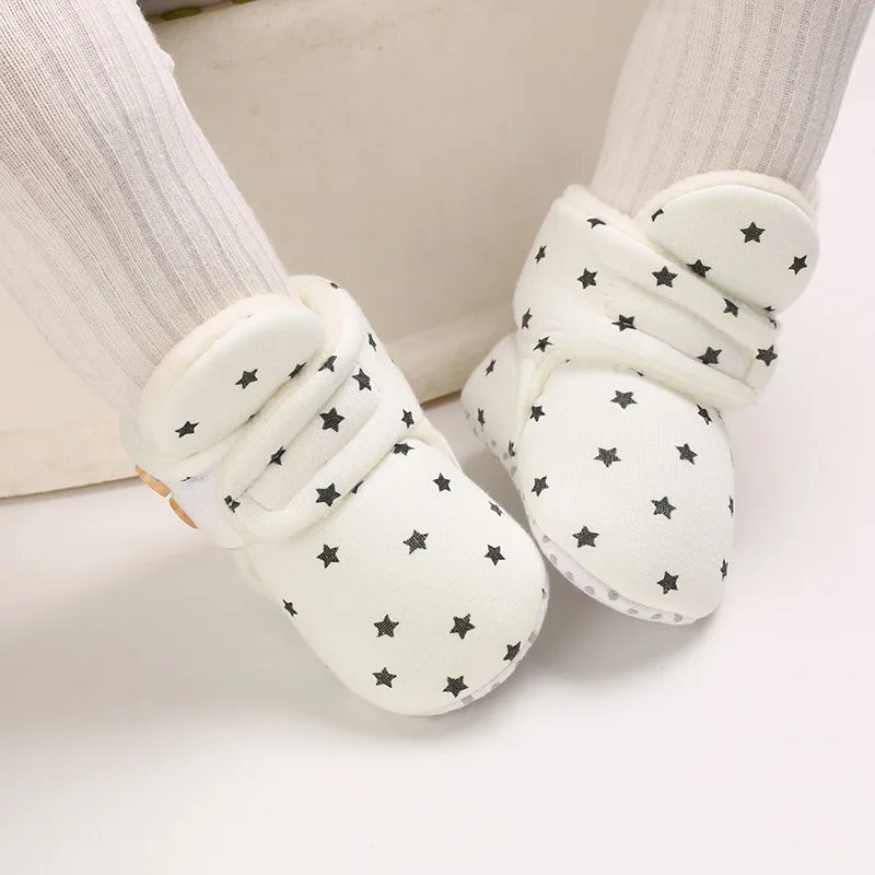 Winter Baby Boots Infant Girls Boys First Walkers Toddler Newborn Cute Star Print Shoes Super Keep Warm Booties Boot |