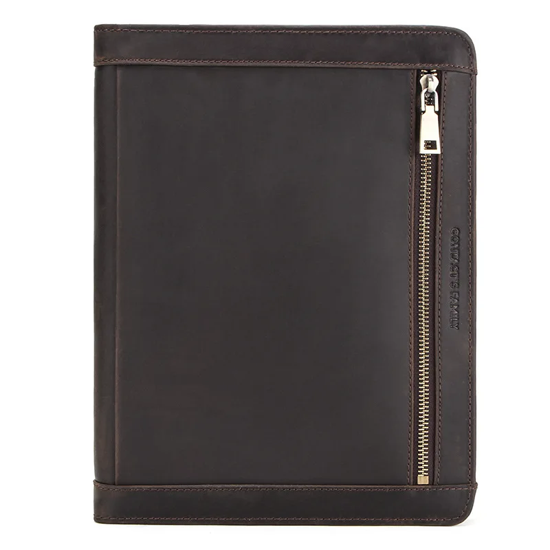 

Retro Purse Style cover For iPad Pro 11 2018 2020 protective case with pen slot crazy horse skin zipper Apple flat leather cover