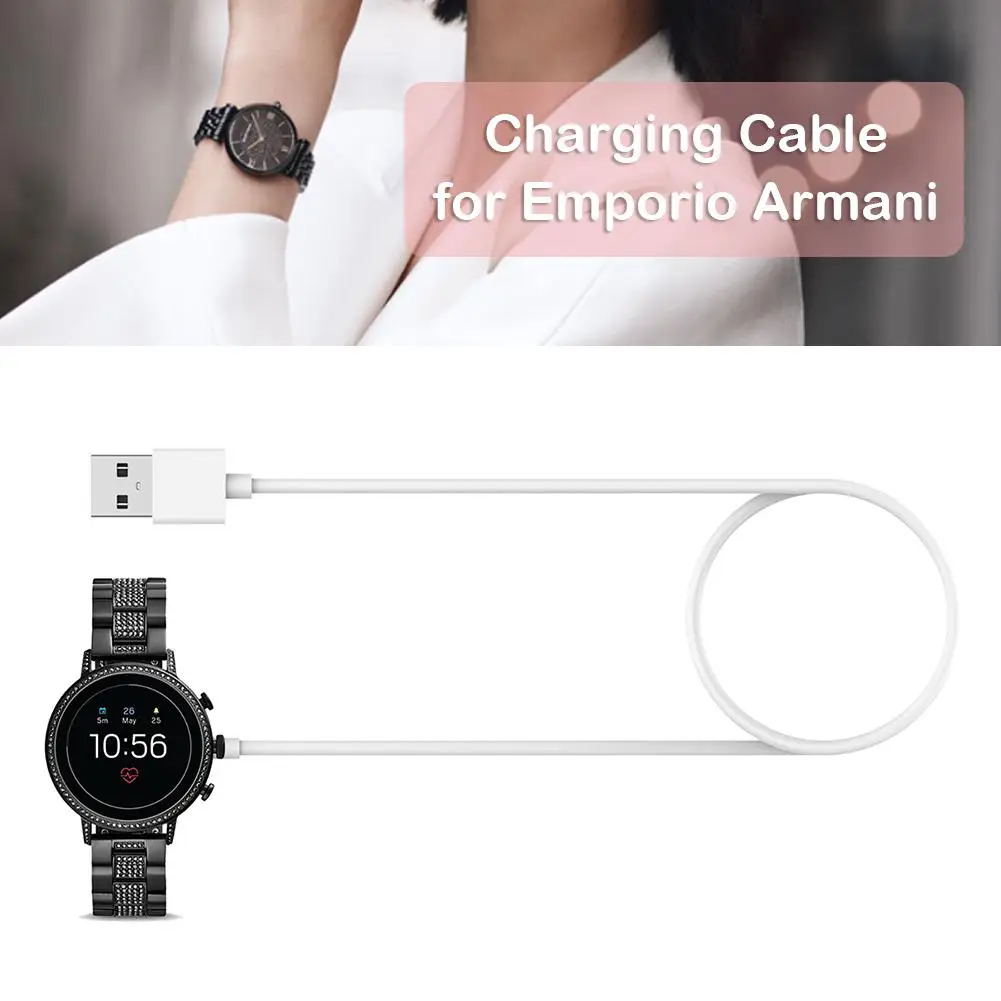 

USB Wired 1m Charging Charger Power Adapter for Emporio Armani Skagen Falster 2 Overvoltage and Overload Protection Parts