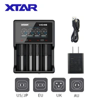 xtar 18650 charger vc4s vc2s vc4 vc8 usb charger display charging li ion rechargeable battery 20700 18650 21700 battery charger