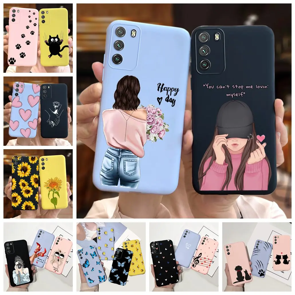 Чехол для Xiaomi Poco M3 мягкий силиконовый чехол с милым рисунком задняя крышка PocoM3 M 3