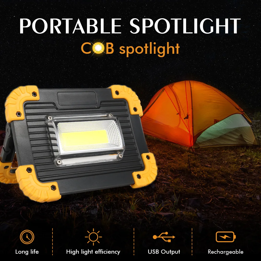 Открытый Мульти кинетический энергетический прожектор светильник 5 в 30 Вт COB