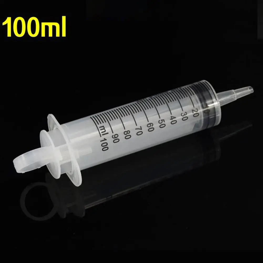 

60ml/100ml/150ml Reusable Big Large Hydroponics Plastic Nutrient Sterile Health Measuring Syringe Tools Cat Feeding Accessories