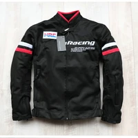 summer hrc racing for honda team black jacket motorcycle race mesh breathable cloth riding jacket with protectors