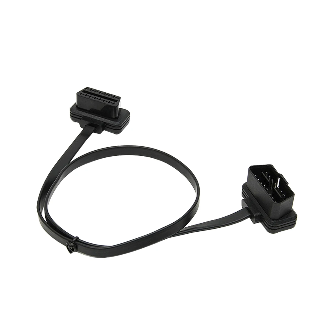 Новый Удлинительный шнур OBD2 OBDII 60 см 16Pin ELM327 штекер удлинитель OBD 2 автомобильный