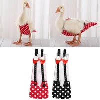 cute bow overalls pet cole duck flight suit pet bird diapers small animals clothes uniform for birthday party pet shows cosplay