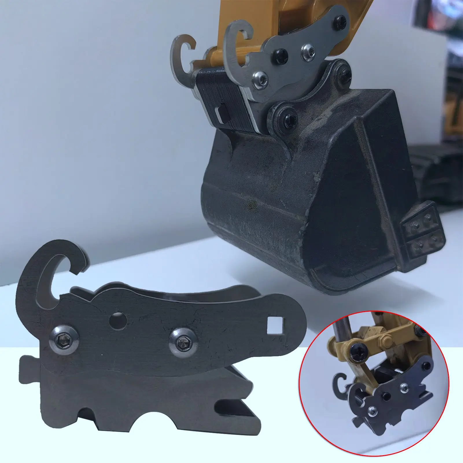 

Excavator metal manual bucket changer for Huina 350 550 560 580 592 593 594 1580 series