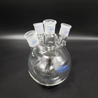 four necked flask oblique shapewith four necks standard grinding mouthcapacity 1000mlfour ground mouth 2429