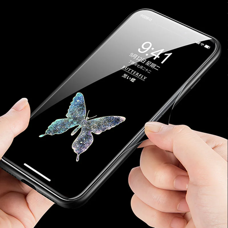 Yagoo умный светодиодный светящийся чехол для телефона для Apple iPhone X XS XR MAX 6 6S 7 8 Plus чехол s задняя крышка милые животные Funda роскошный силиконовый