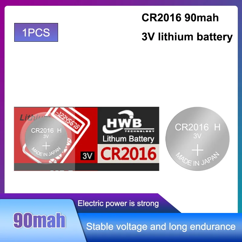 

1pcs brand For Eaxell cr2016 BR2016 DL2016 LM2016 KCR2016 ECR2016 3v button cell coin lithium batteries for watch