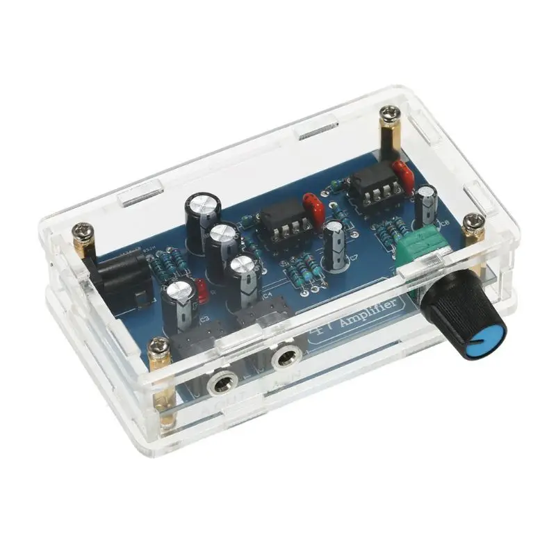 

1Set Portable Headphone Amplifier Board Kits DIY AMP Module Kit with Case for Classic 47 Accessories W3JB