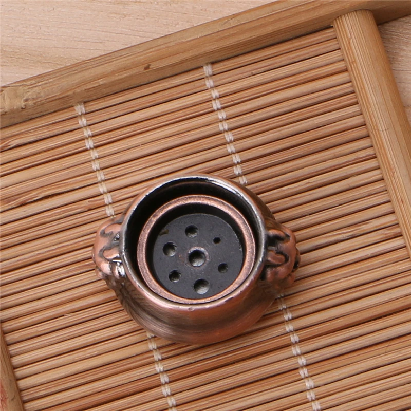 Медная мини-курильница с львиными ушками кадило-ароматерапия винтажный горшок