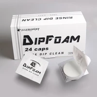 1824 pcs disposable tattoo dip foam rinse caps cups for tattoo needle microblading tip rinse dip cleaning tattoo rinse cup