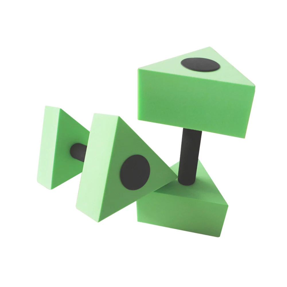 

1 Pair Of Swimming Pool Dumbbells Triangular Aquatic Exercise Dumbells Lightweight&Comfortable Hand Feeling Water Dumbells Tools