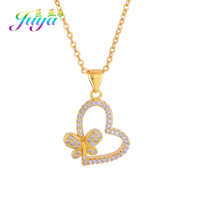 Gold Juya Micro Pave Циркон модное индийское ожерелье с подвеской в виде ключа для женщин девочек подарок для свадьбы дня рождения ожерелье поставки - Окраска металла: Gold