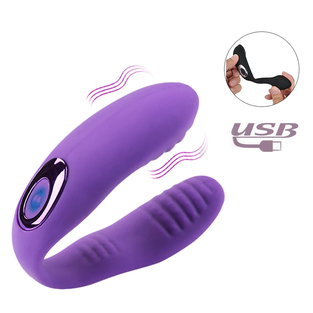 U образные вибраторы для женщин USB зарядка стимуляция точки G клитора Вагинальный