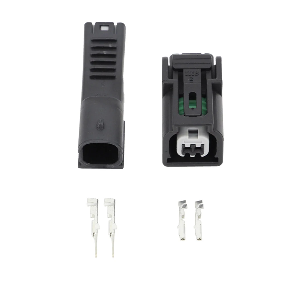 2 пиновый Мужской авто топливный инжектор электронные Водонепроницаемый разъем