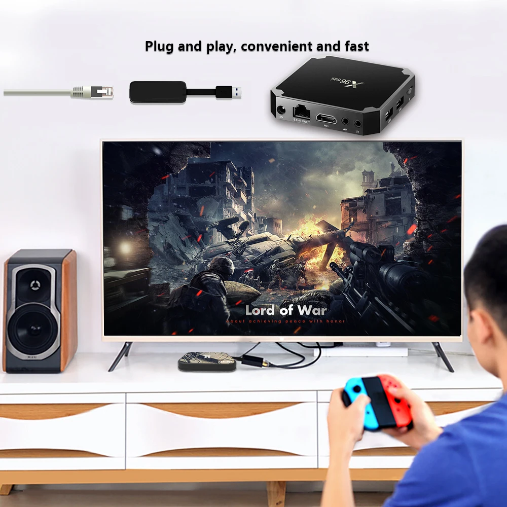 Мини-приставка смарт-ТВ X96 Android 2 4 Amlogic S905W/S905W4 ГГц Wi-Fi Гб HD 4K | Электроника