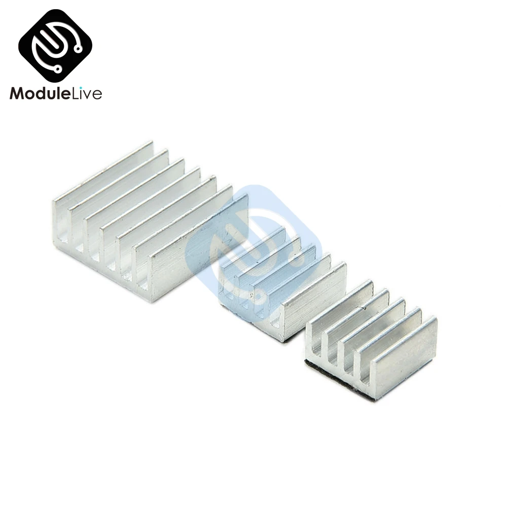 3 шт./компл. один комплект алюминиевый радиатор охлаждения клейкий для Raspberry Pi |