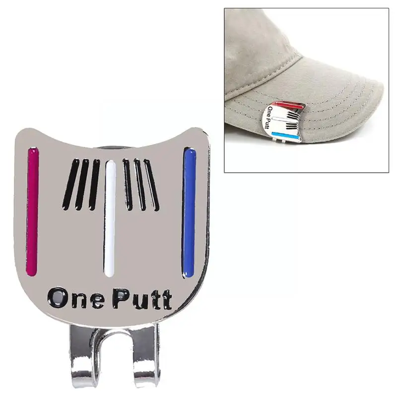 

Alloy Golf Alignment Aiming Tool Ball Marker Magnetic Hat Clip P5R4