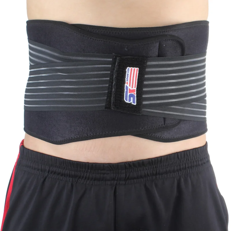 

Men Women Waist Trimmer Spine Support Belt Steel Plate Support Gym Fitness Weightlifting Lumbar Back Brace Sport Accessories