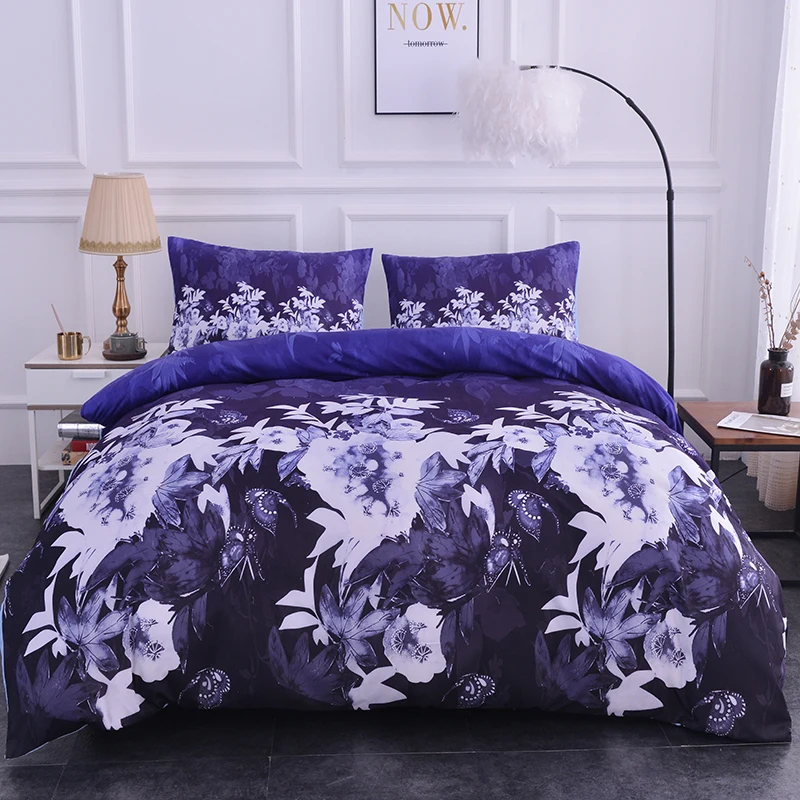 3D пододеяльники растения цветы постельные принадлежности набор Роскошное