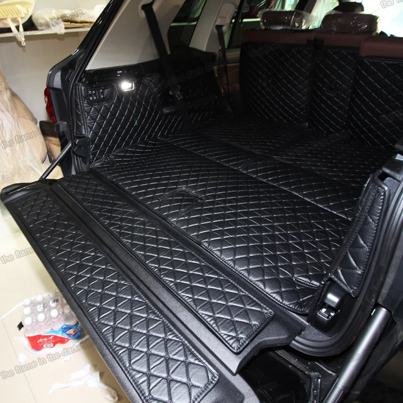 

Leather Car Trunk Mat Cargo Liner for bmw X7 2019 2020 2021 2022 6 7 seats g07 accessories rear cover boot interior auto styling