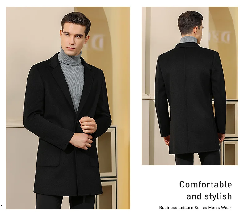 winter jacket men's high quality casual wild men's jacket with buttons