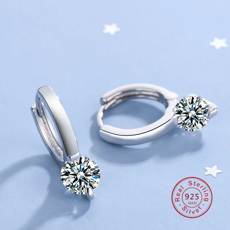 

Серьги женские круглые из серебра 925 пробы, 2 мм