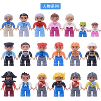 single sale big size large building blocks figure compatible with duplo figures character toys for children baby kids gift